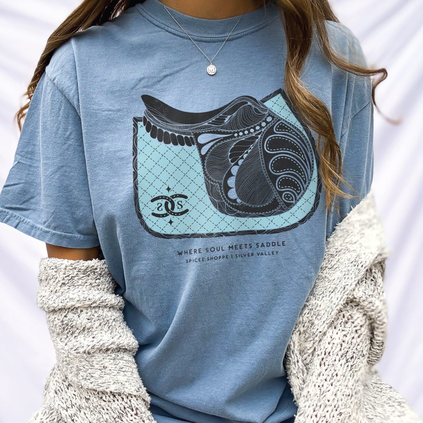 Soul Saddle | Ice Blue | Tee Shirt