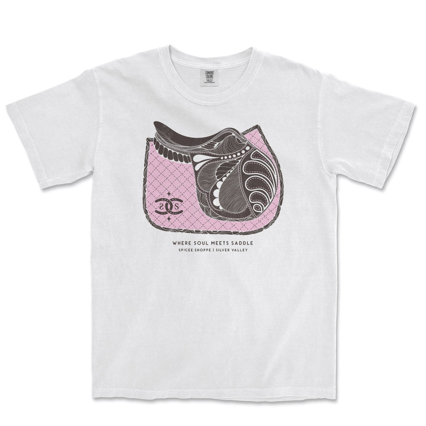 Soul Saddle | White | Tee Shirt