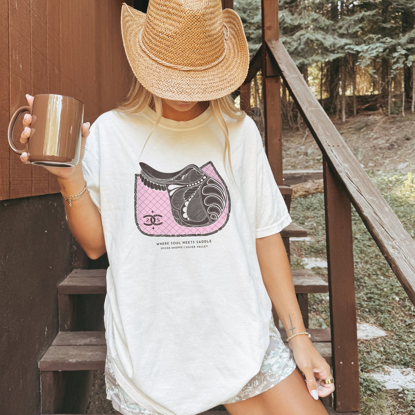 Soul Saddle | White | Tee Shirt