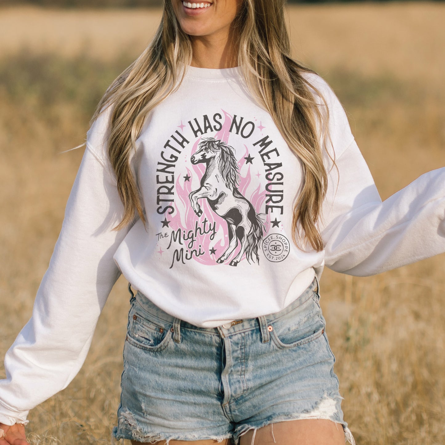 The Mighty Mini | White | Sweatshirt