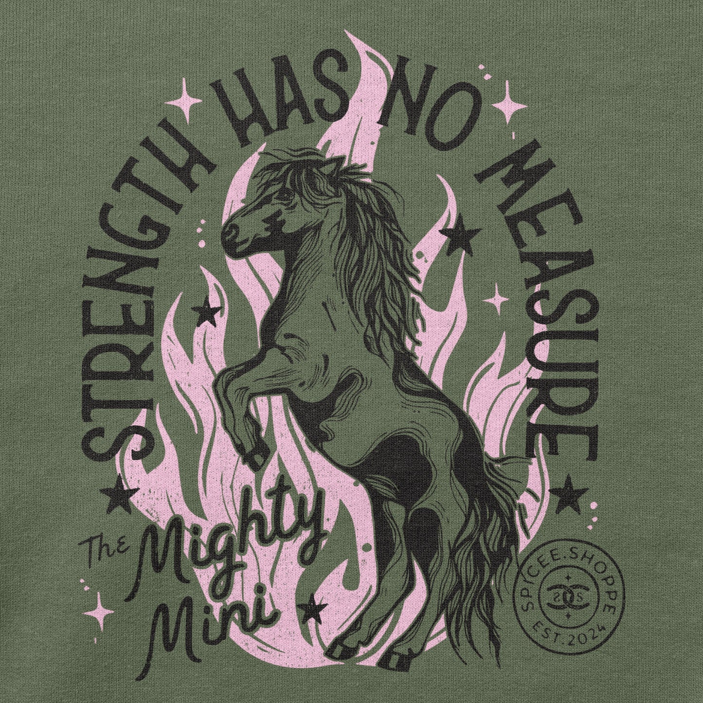 Mighty Mini | Military Green | Hoodie