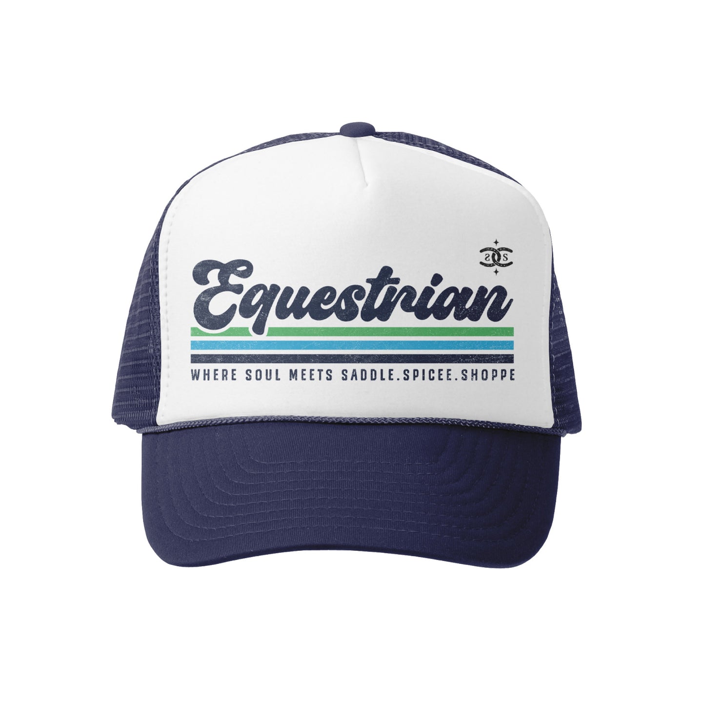 Retro EQ | Navy & White | Trucker Hat