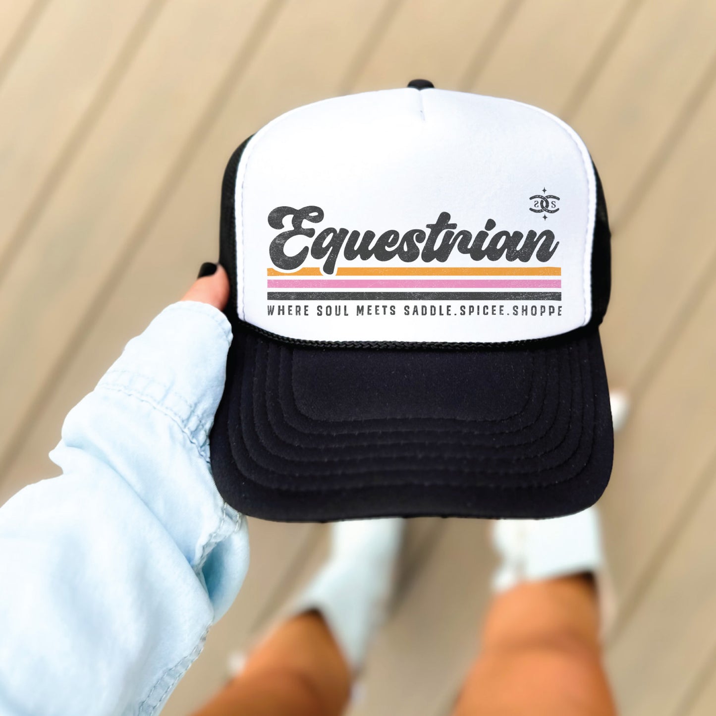 Retro EQ | Black & White | Trucker Hat