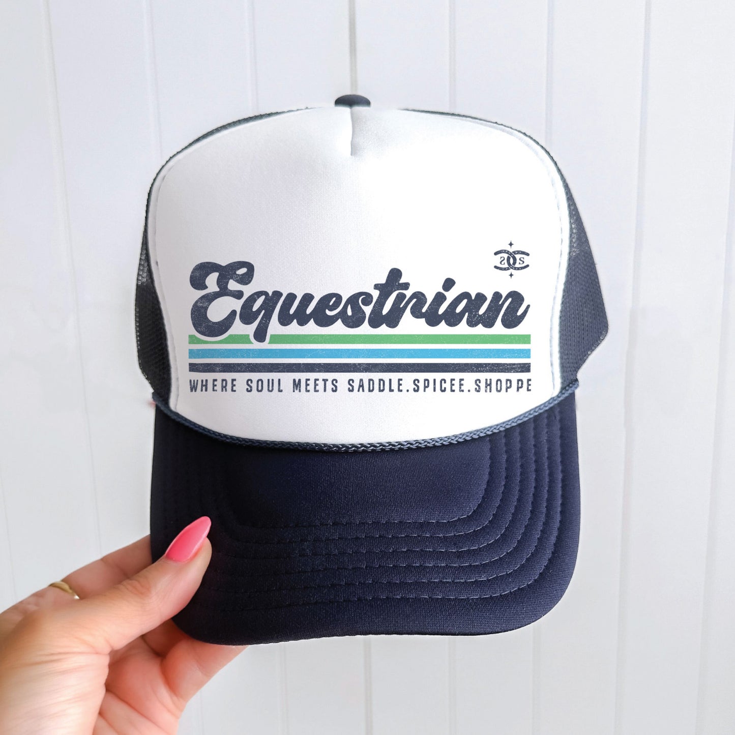 Retro EQ | Navy & White | Trucker Hat