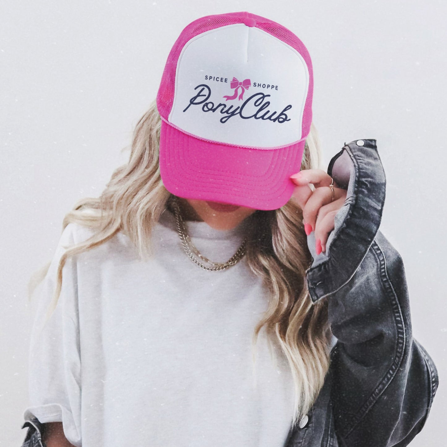 Pony Club | Pink & White | Trucker Hat