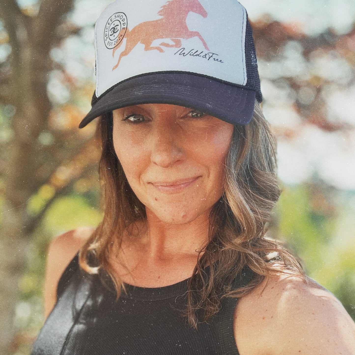 Wild & Free | Black & White | Trucker Hat