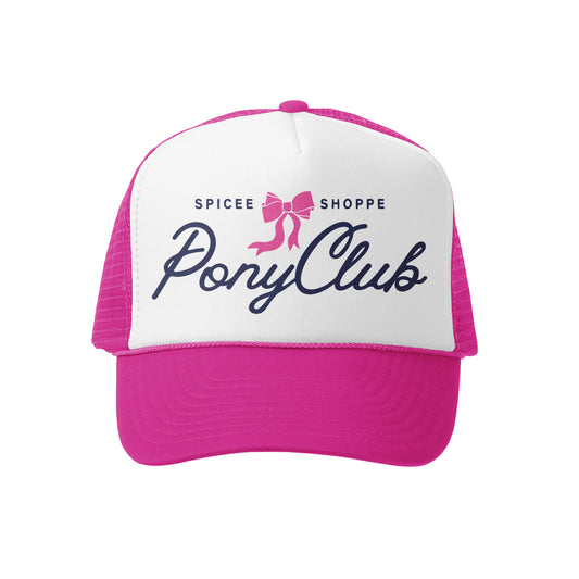 Pony Club | Pink & White | Trucker Hat