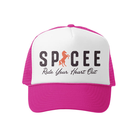 Ride Your Heart Out | Pink & White | Trucker Hat