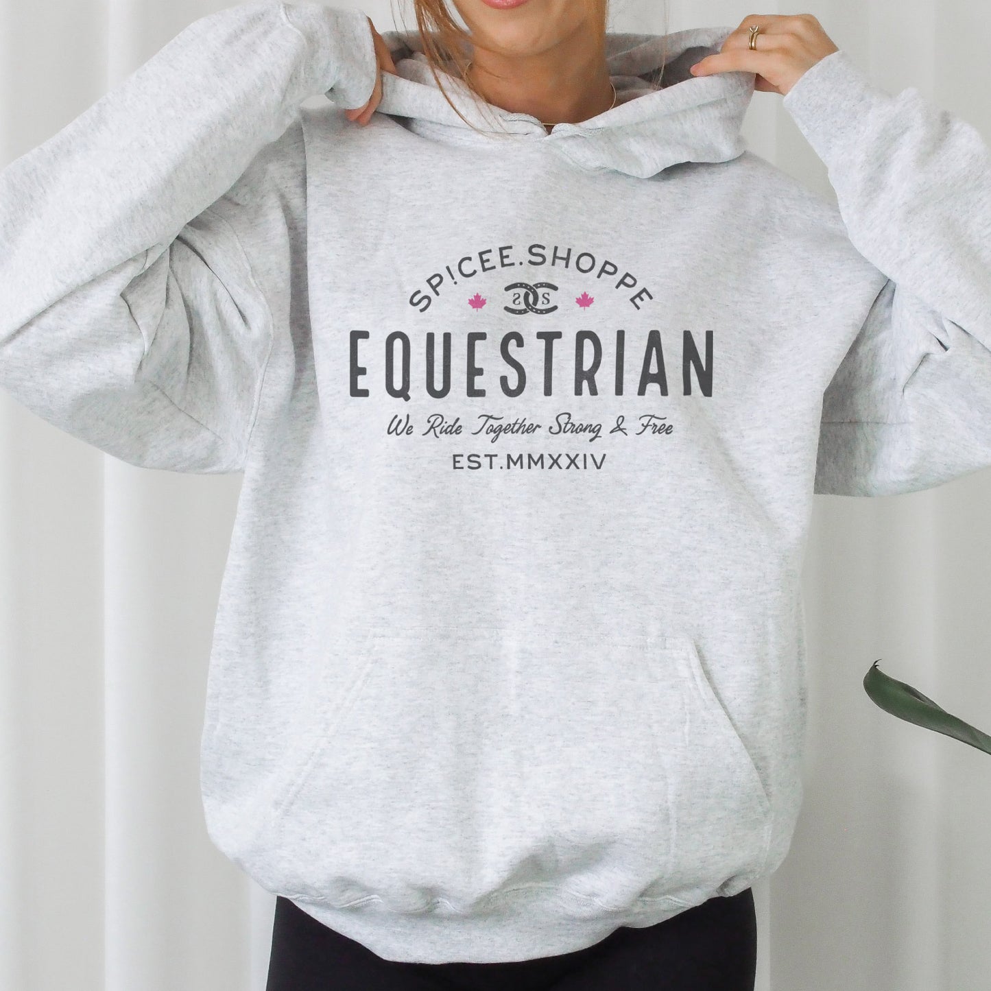 Vintage Equestrian | Ash Grey | Hoodie
