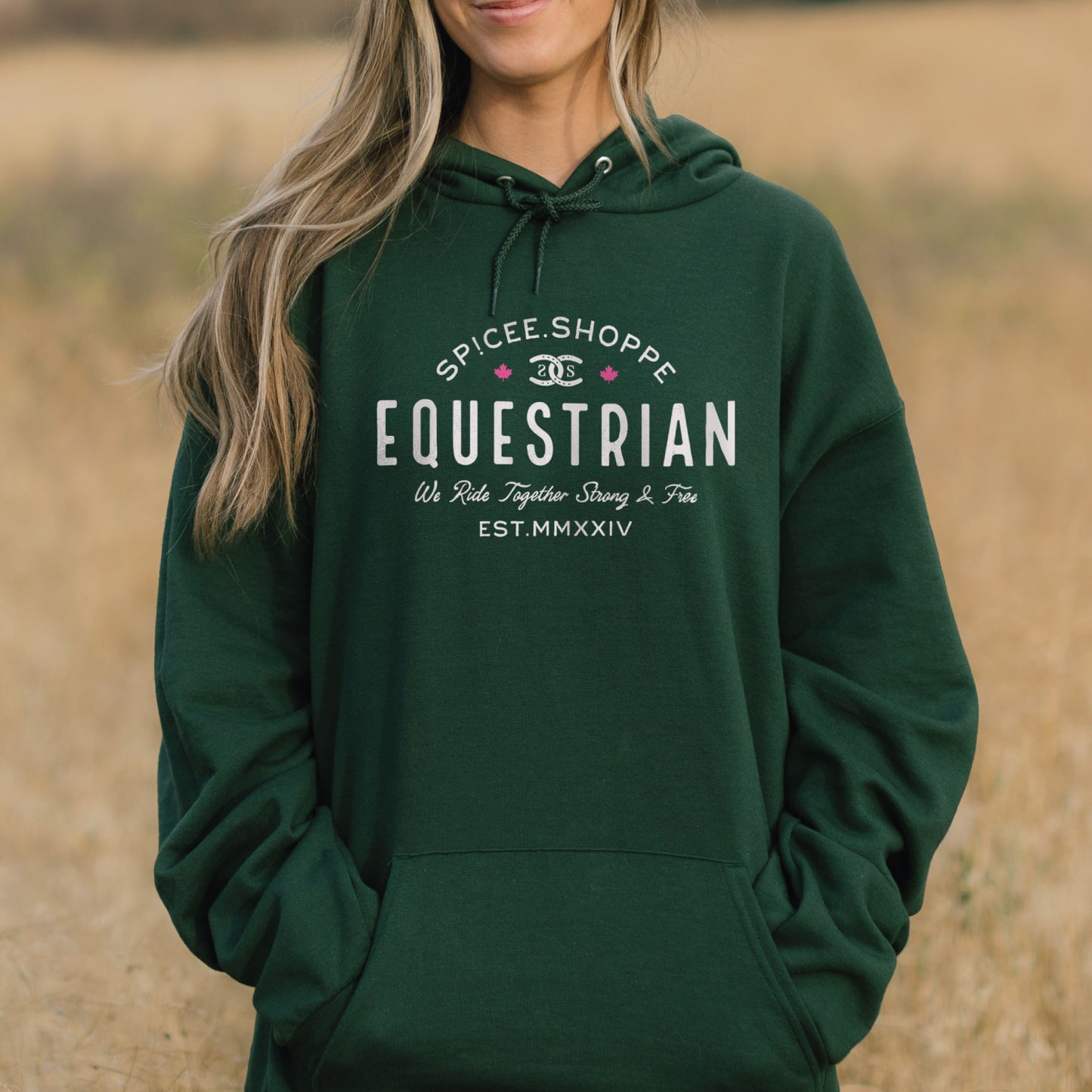 Vintage Equestrian | Forest Green | Hoodie
