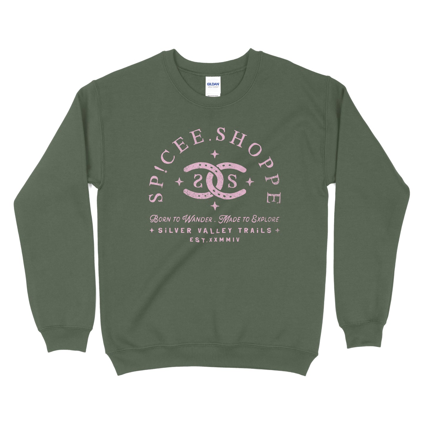 SPICEE Vintage Logo | Military Green | Sweatshirt