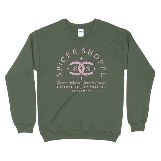 SPICEE Vintage Logo | Military Green | Sweatshirt