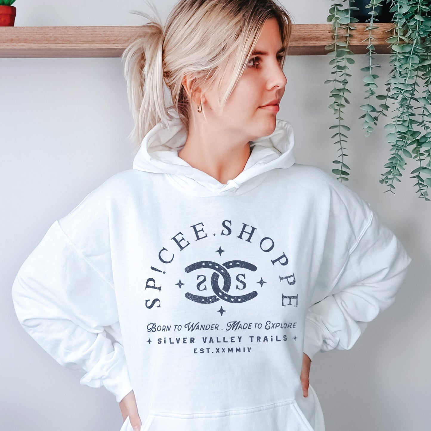 SPICEE Vintage Logo | White | Hoodie