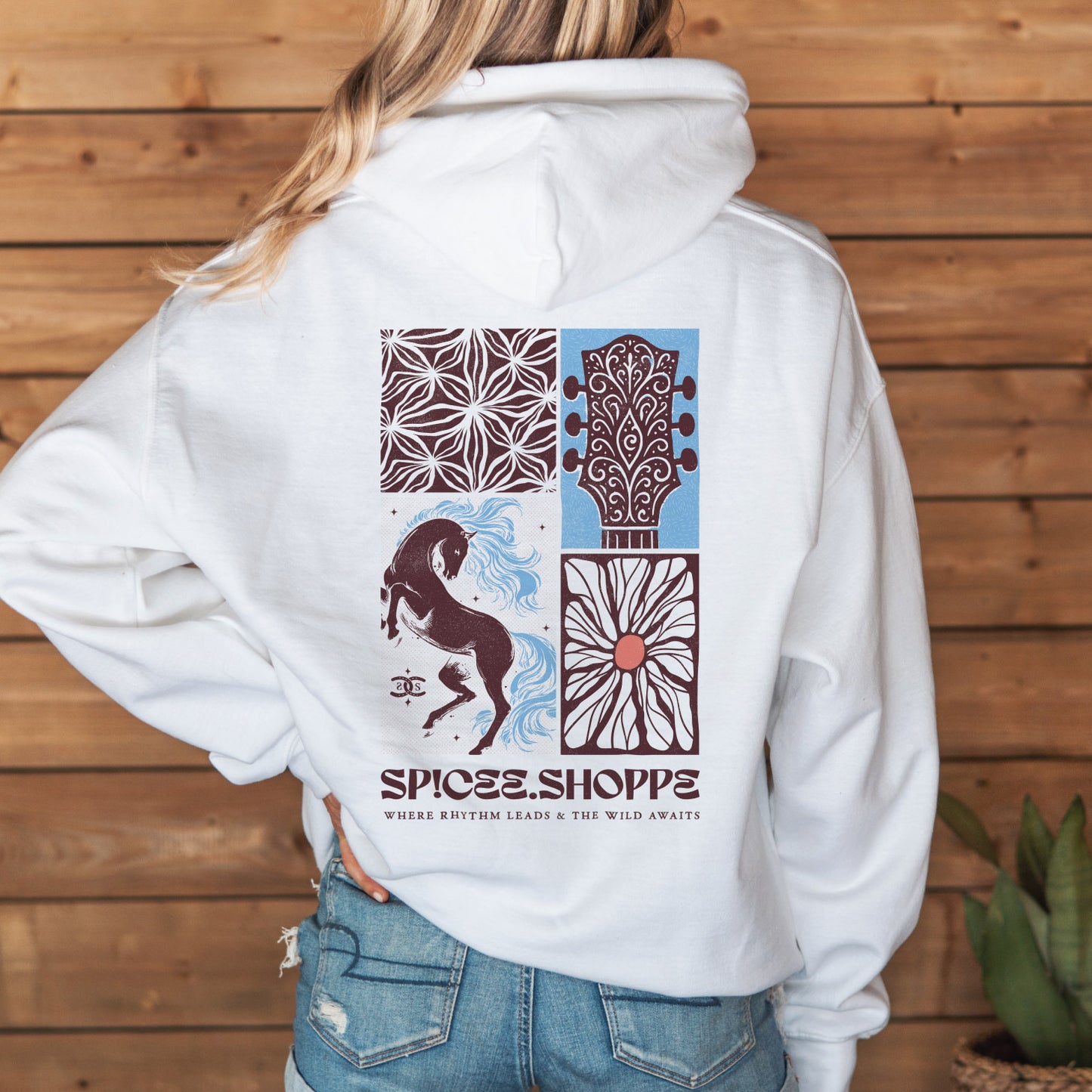 SPICEE Rhythm | White | Hoodie