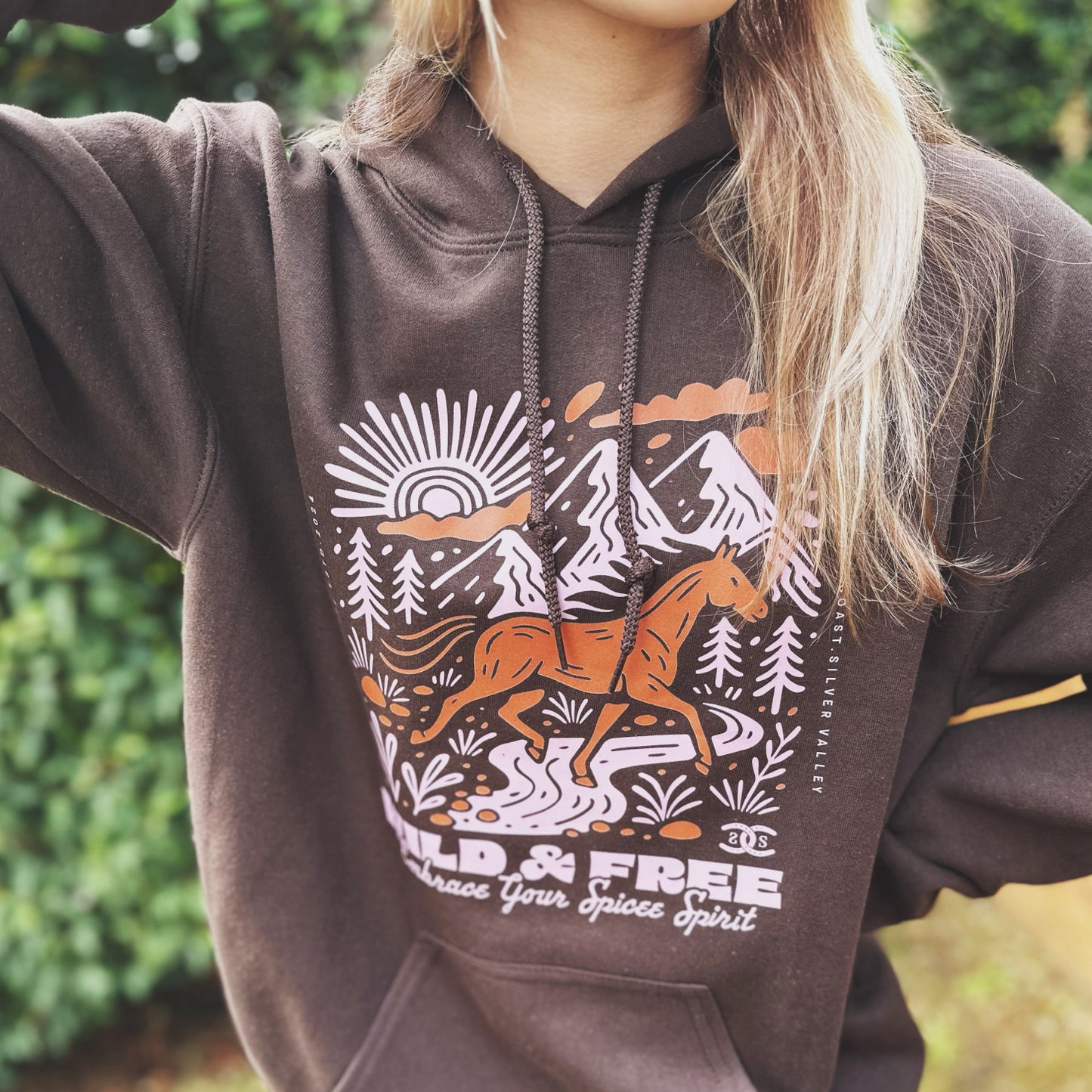Wild & Free | Chocolate Brown | Hoodie