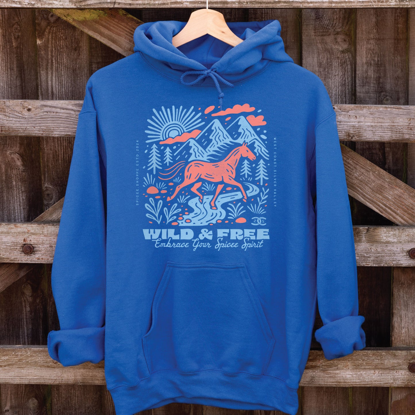 Wild & Free | Royal Blue| Hoodie
