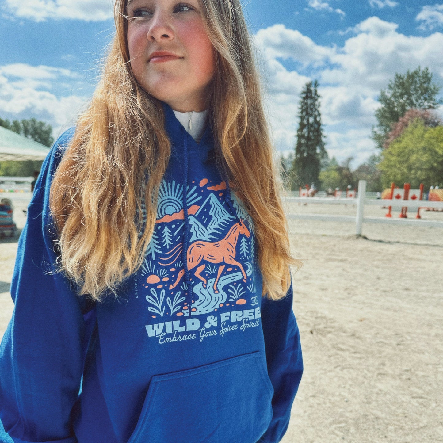 Wild & Free | Royal Blue| Hoodie