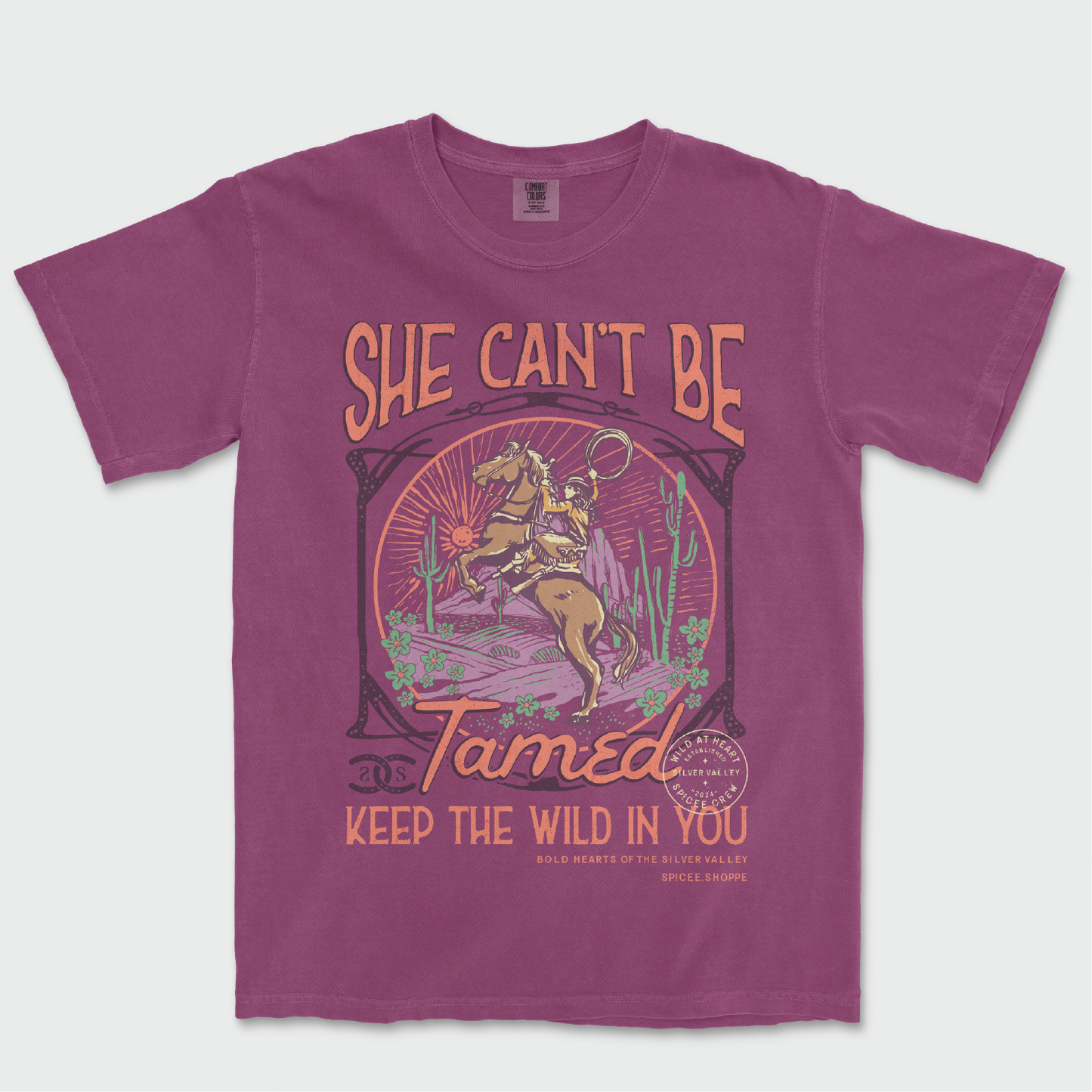 She Can't Be Tamed | Berry | Tee Shirt