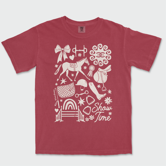 Show Time | Crimson | Tee Shirt