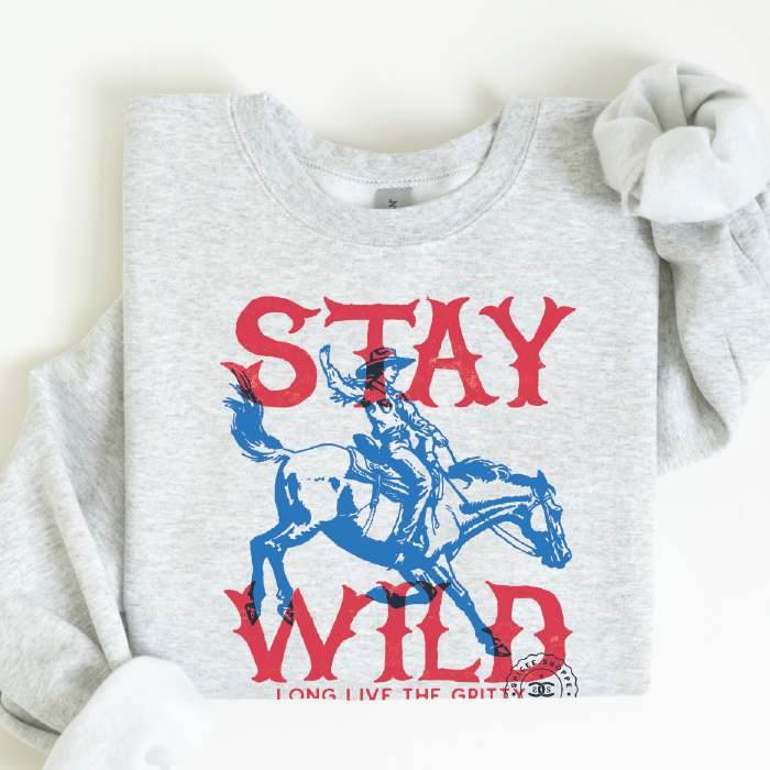 Stay Wild | Ash | Sweatshirt