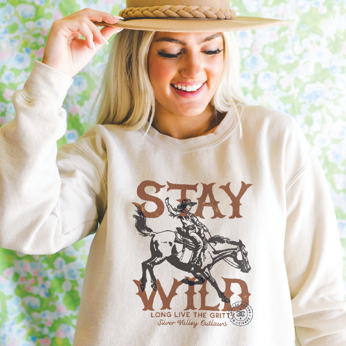 Stay Wild | Sand | Sweatshirt