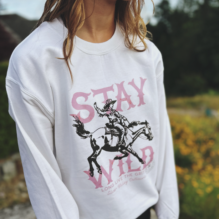 Stay Wild | White | Sweatshirt