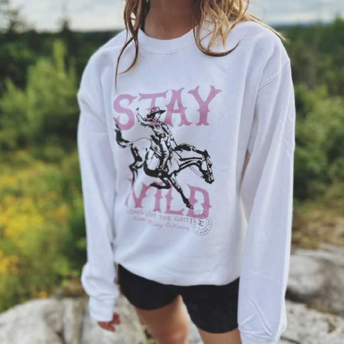 Stay Wild | White | Sweatshirt