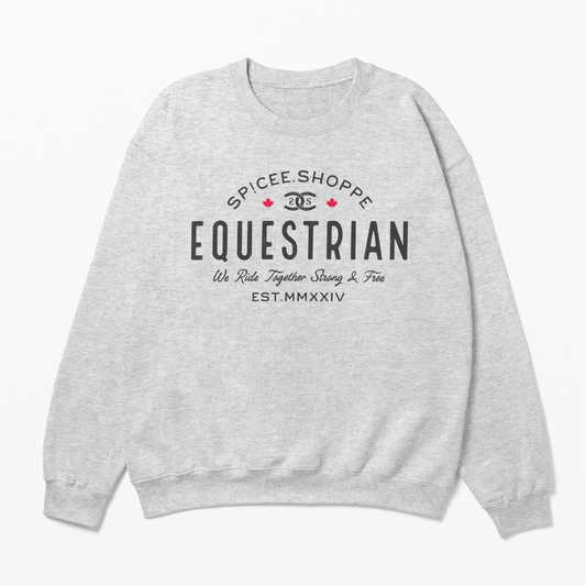 Vintage Equestrian| Ash Grey | Sweatshirt