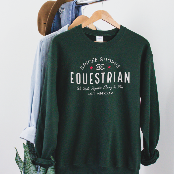 Vintage Equestrian| Forest Green | Sweatshirt