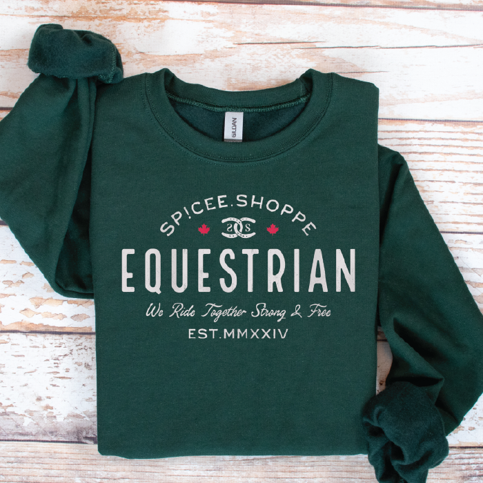 Vintage Equestrian| Forest Green | Sweatshirt