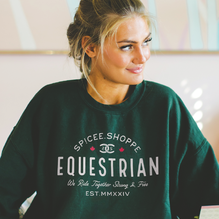 Vintage Equestrian| Forest Green | Sweatshirt