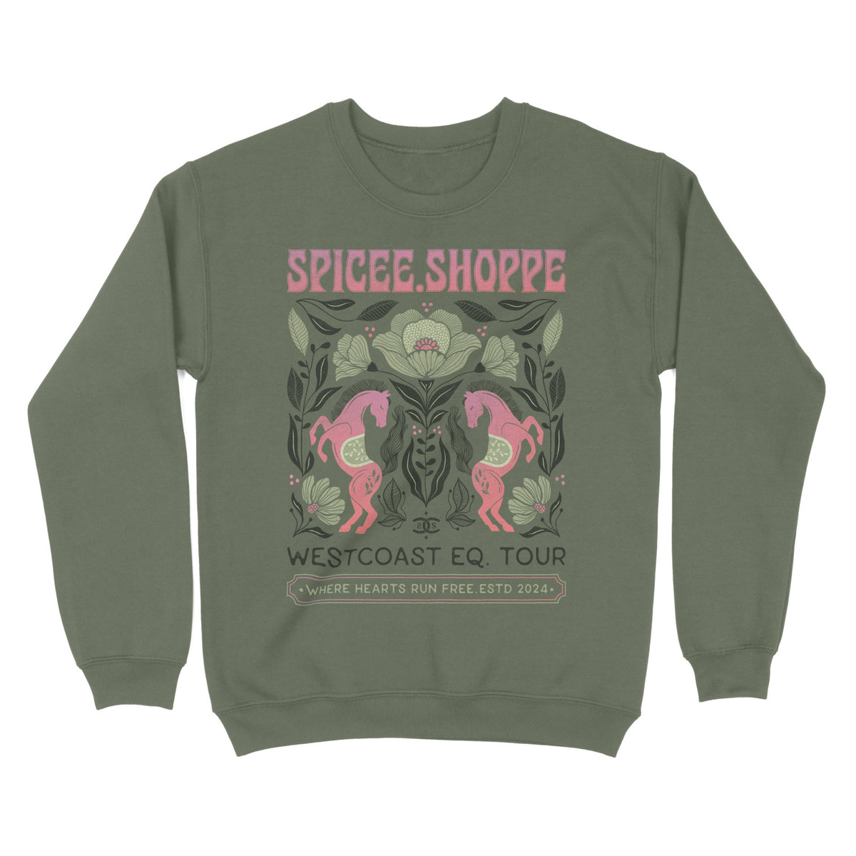 Westcoast Tour | Military Green | Sweatshirt