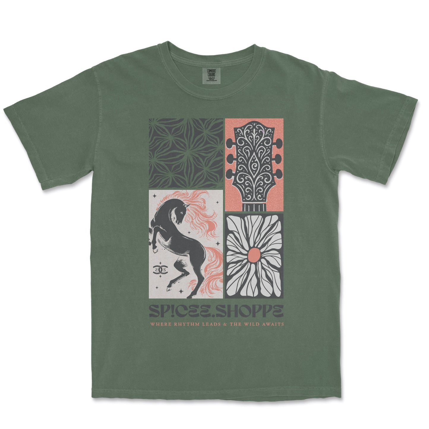 Where Rhythm Leads | Moss | Tee Shirt