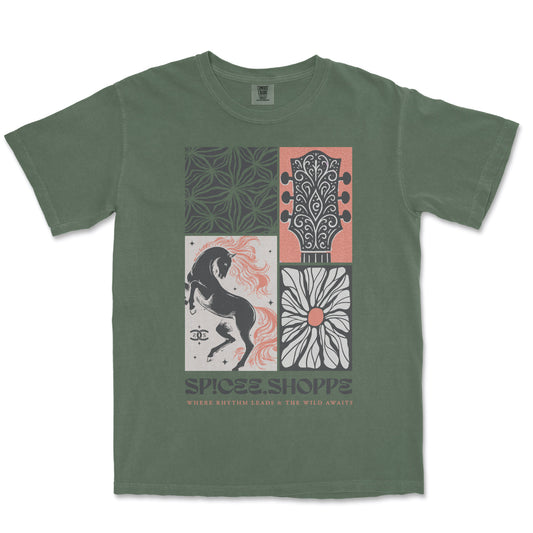 Where Rhythm Leads | Moss | Tee Shirt