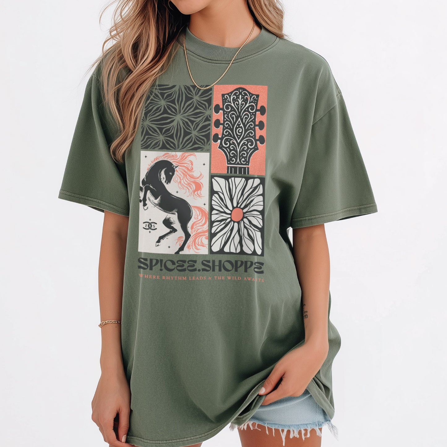 Where Rhythm Leads | Moss | Tee Shirt