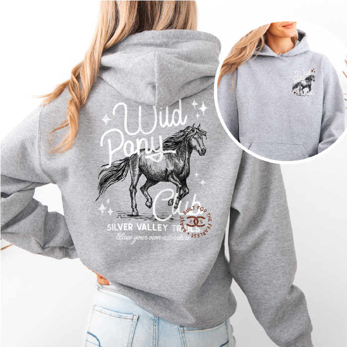 Wild Pony Club | Sport Grey | Hoodie