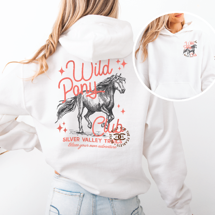 Wild Pony Club | White | Hoodie